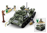 WWII Tank (T-34) / Military Kits (2 Different Form In 1)