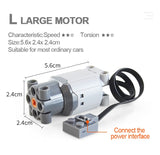 Movement Set (Battery - Remote Control - (L, M, XL, Servo) Motors - LED - Receiver).