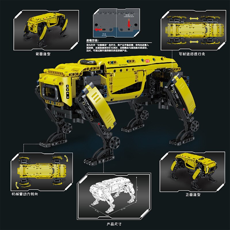 Power Robot Dog (Yellow) APP Version / With Remote Control Set. – Child ...