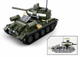 WWII Tank (T-34) / Military Kits (2 Different Form In 1)