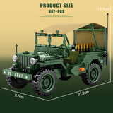 WW2 Military Jeep Classic Genuine Authorization (Pull-Back Motion Vehicle)